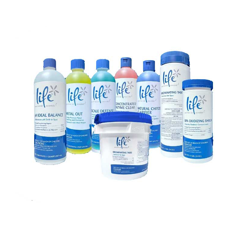 A variety of products from the Life Chemical Line